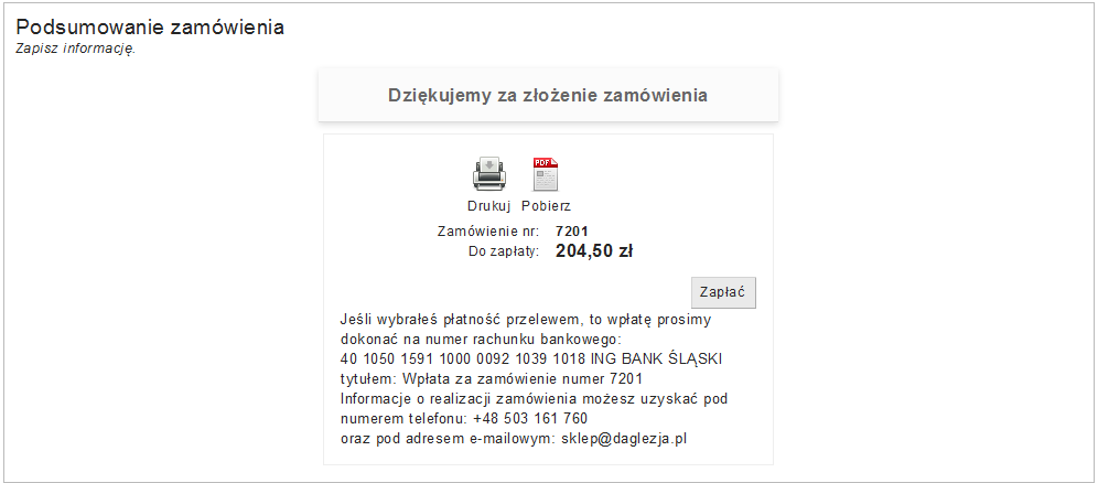 jak zamawiać w sklepdaglezja.pl