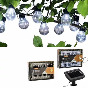 Lampa solarna girlanda dł. 2+1,8m 10LED LUCA zimny biały
