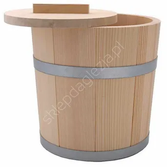 Beczka drewniana z pokrywką 25L