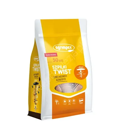 Szpilki do tkaniny Twist 50szt czarne
