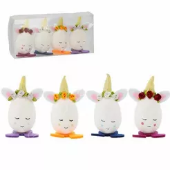 Jajka Wielkanocne z uszami w czapce kpl. 4 szt.