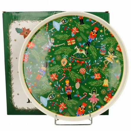Talerz duży świąteczny CHRISTMAS SPIRIT