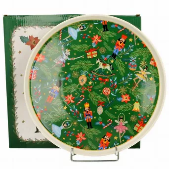 Talerz duży świąteczny CHRISTMAS SPIRIT