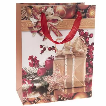 Torebka papierowa świąteczna