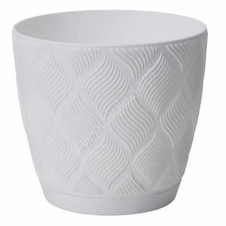 Doniczka Form Flow Petit Eco Rec z podst. 27 biały
