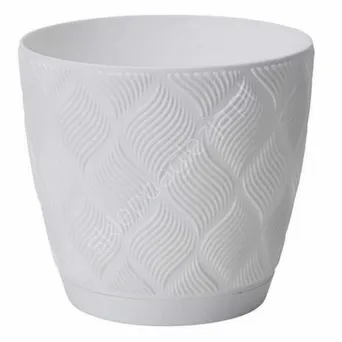 Doniczka Form Flow Petit Eco Rec z podst. 27 biały