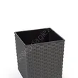 Doniczka Lamela JUKA 300x300 rattan grafit metalik