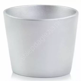 Doniczka cer P 71.031.13 srebrna