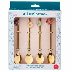 Łyżeczka dekorowana kwiatek 4szt.