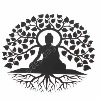 Drzewko drewniane Budda na ścianę