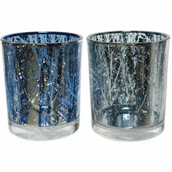 Świecznik szklany walec  7x8,2cm