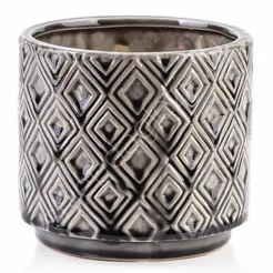 Doniczka Mondex  grey Tamani 14*12,5cm