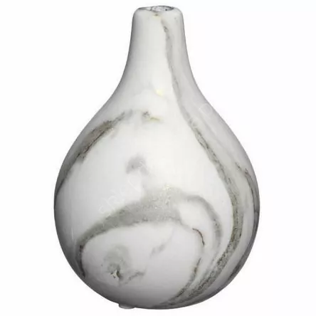 Szkło Wazon Dazzle Marmur biały 18/12cm