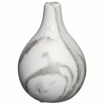 Szkło Wazon Dazzle Marmur biały 18/12cm