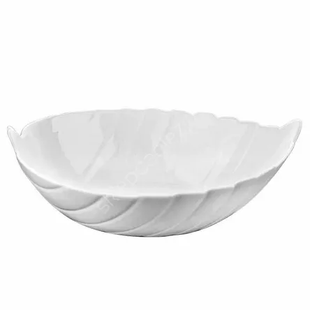 Salaterka liść biały 27,5x22,5cm