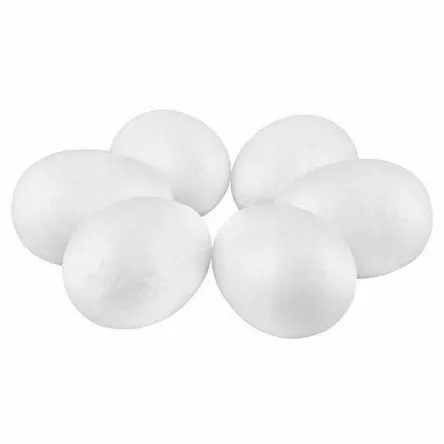 Jajka styropianowe kpl. 6 szt - 7cm