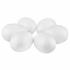 Jajka styropianowe kpl. 6 szt - 7cm