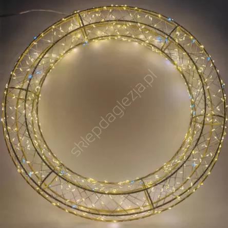 Wieniec LED 50cm 800 LED ciepły biały + zimny flash wew/zew