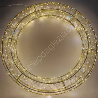 Wieniec LED 50cm 800 LED ciepły biały + zimny flash wew/zew