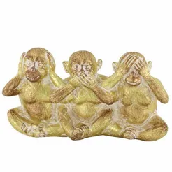 Małpy złote 21x8x11cm