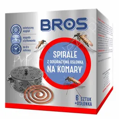Spirala na komary z osłonką dekoracyjną 6szt