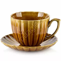 Filiżanka ze spodkiem Evie Honey 300ml 