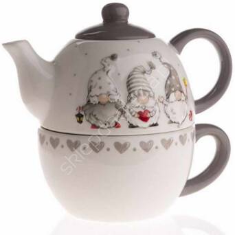 Czajniczek ceramiczny sówki