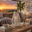 Lampion Lucie White 28x42x70cm