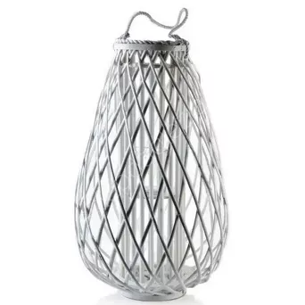 Lampion Lucie White 28x42x70cm