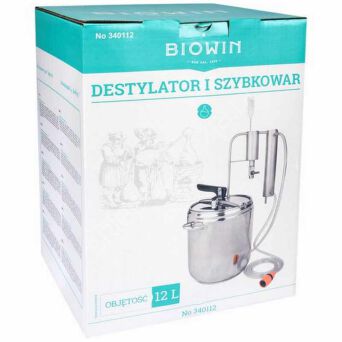 Destylator i szybkowar 2w1 12l, chłod+ odstojnik