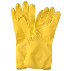 Rękawiczki gumowe żółte, pomarańczowe M