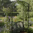 Pergola ogrodowa z ławką 114*45*208cm - 2