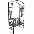 Pergola ogrodowa z ławką 114*45*208cm - 5