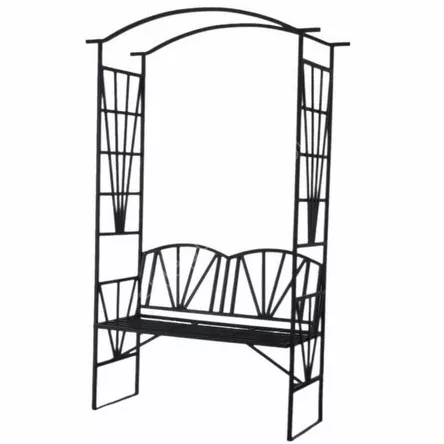 Pergola ogrodowa z ławką 114*45*208cm