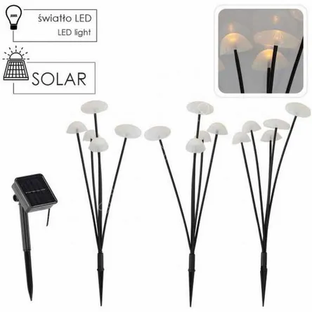 Lampa solarna 43cm grzybnie