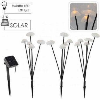 Lampa solarna 43cm grzybnie