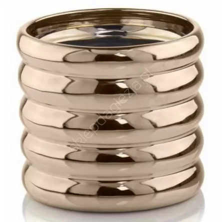 Doniczka cer P 31.131.14 Cylinder złota