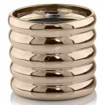 Doniczka cer P 31.131.14 Cylinder złota