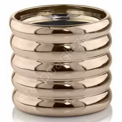 Doniczka cer P 31.131.14 Cylinder złota