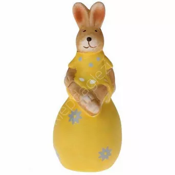 Zając ceramiczny z jajkiem