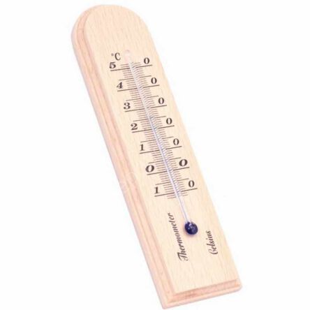 Zimmer-Thermometer Aus Holz – 15 Cm, Skala Von -22°C Bis +50°C, Made In Germany