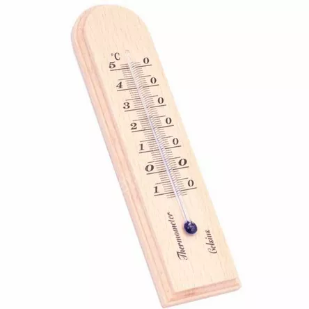 Termometr pokojowy drewniany 15cm