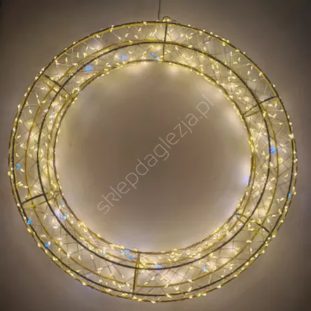 Wieniec LED 40cm 600 LED ciepły biały + zimny flash wewzew