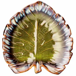 Patera porcelanowa liść 26x25cm