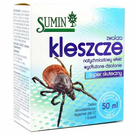 Sumin koncentrat zwalcza kleszcze 50ml na 100 m2