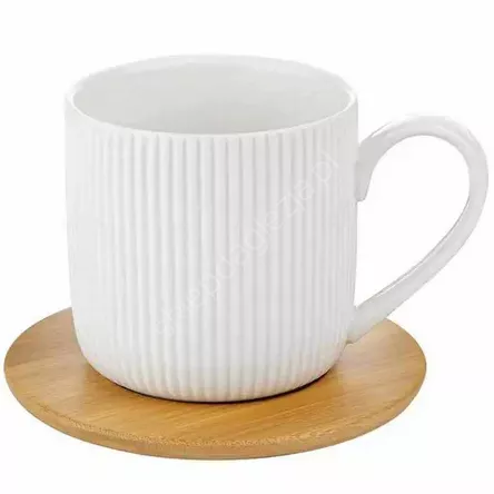 Filiżanka Alisa ze spodkiem bambusowym 260ml