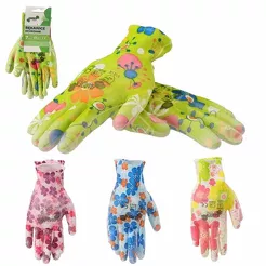 Rękawice ogrodowe kwiaty roz. 9