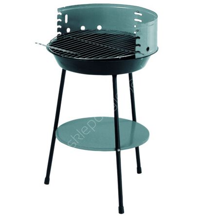 Grill okrągły z półką