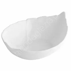 Salaterka liść biała 17,5x13,5cm