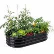 Grządka warzywna 120*60*30cm owalna antracyt